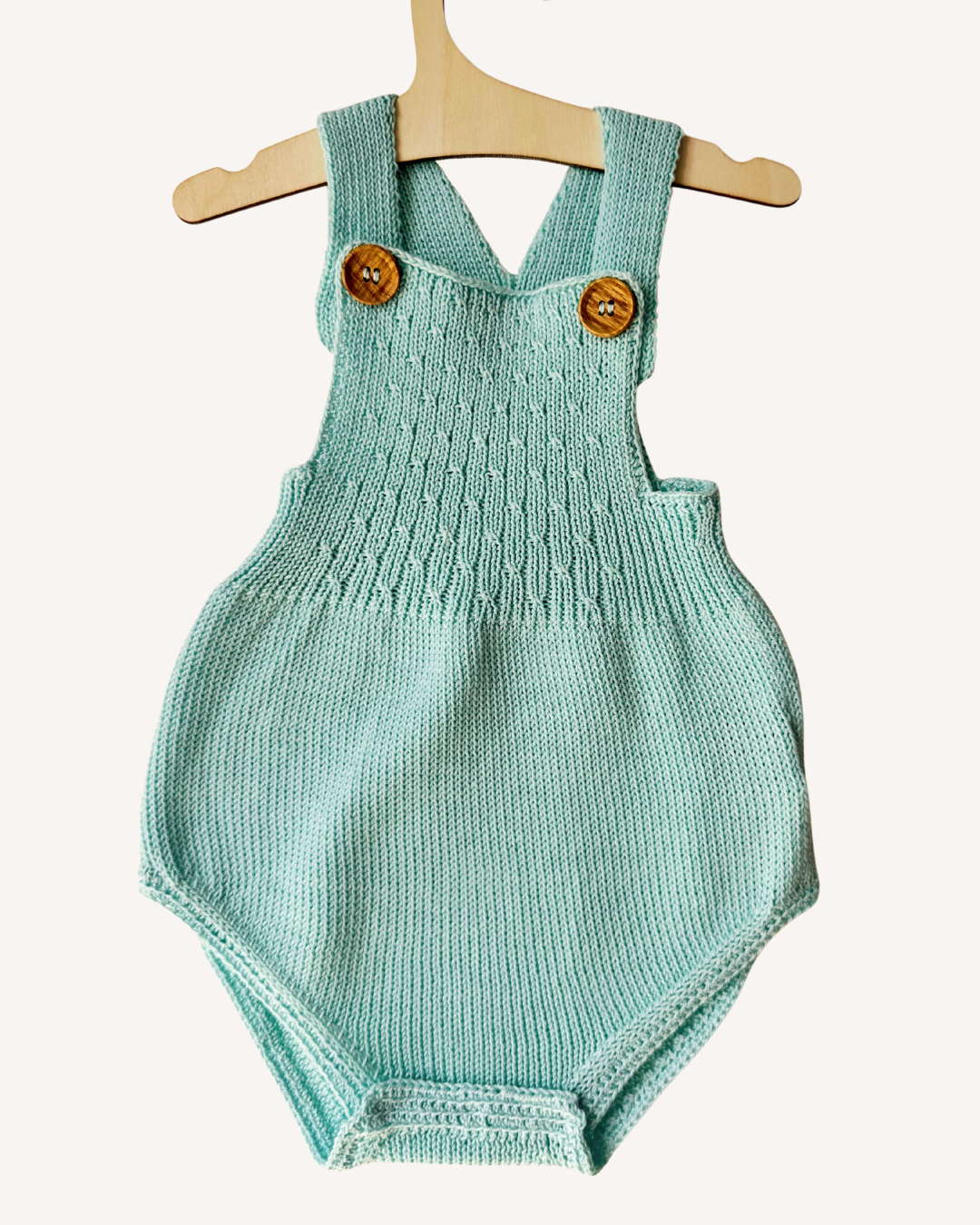 Lirium · Pagliaccetto neonato in cotone / Baby knitted romper