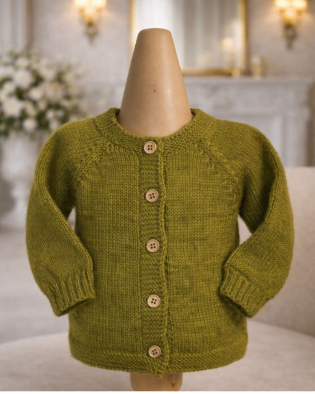 Kantur - Cardigan fatto a mano in baby alpaca 100%