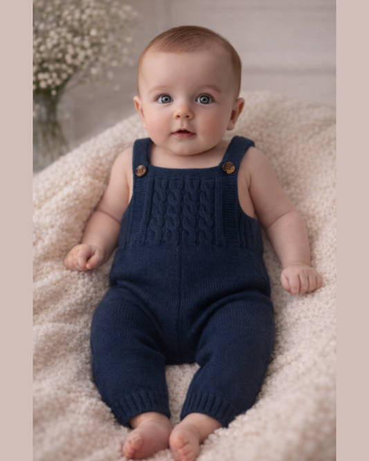 Churi - Salopette fatta a mano in baby alpaca 100%