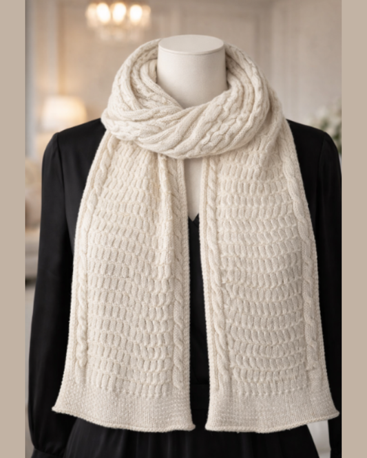 Kantu - Sciarpa artigianale in baby alpaca 100%