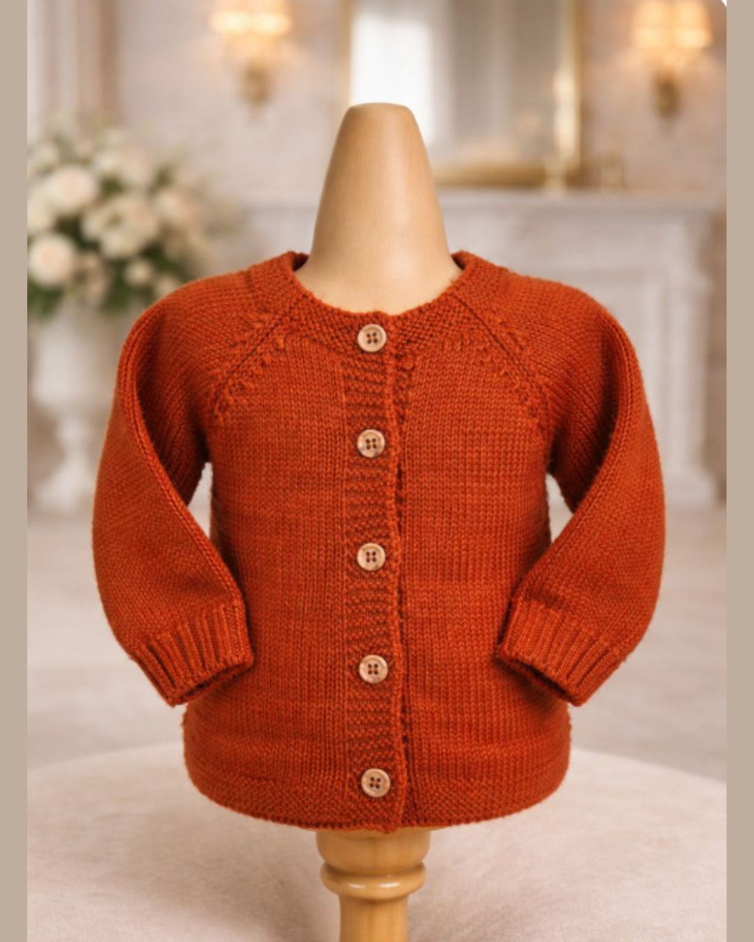 Kantur - Cardigan fatto a mano in baby alpaca 100%