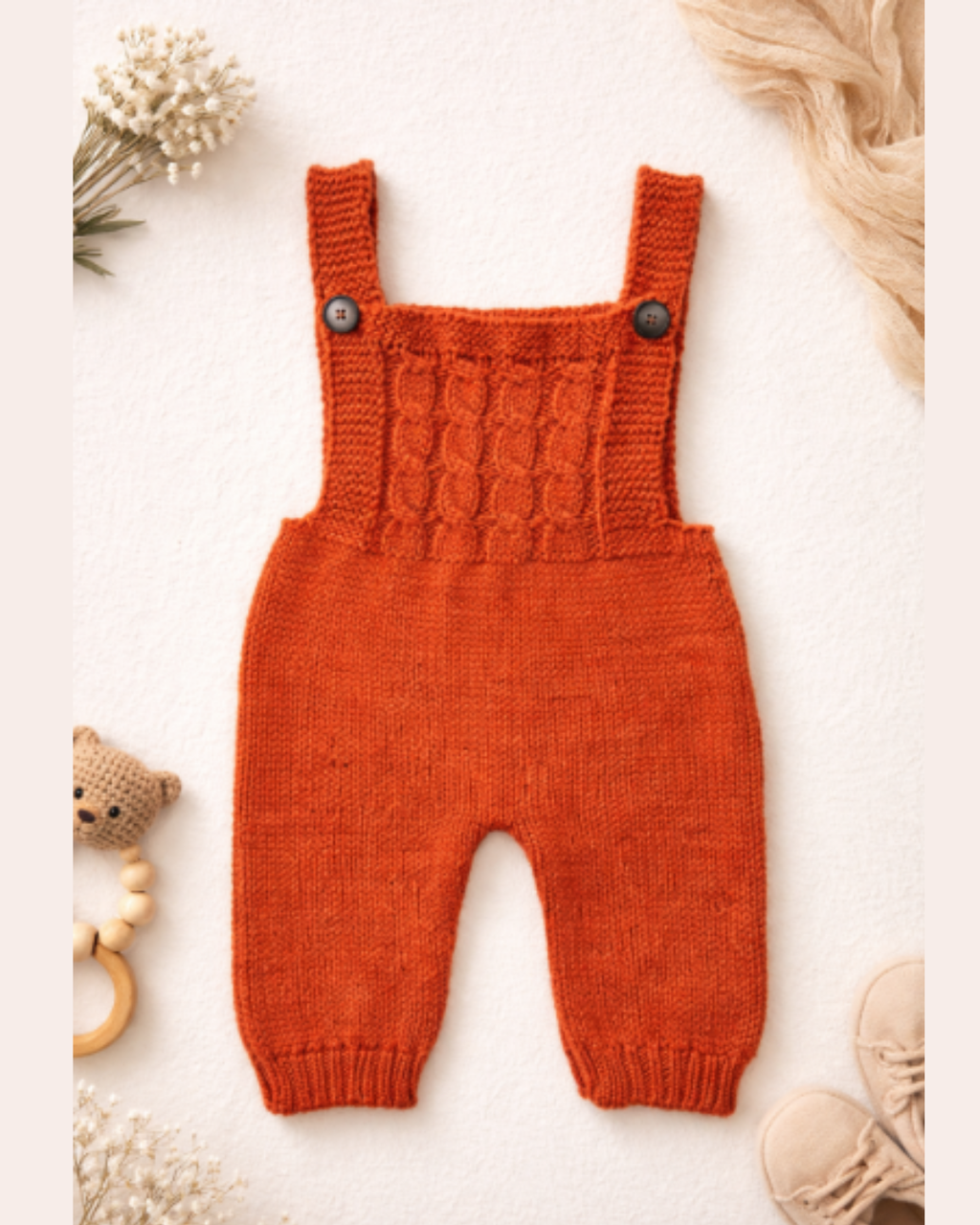 Churi - Salopette fatta a mano in baby alpaca 100%