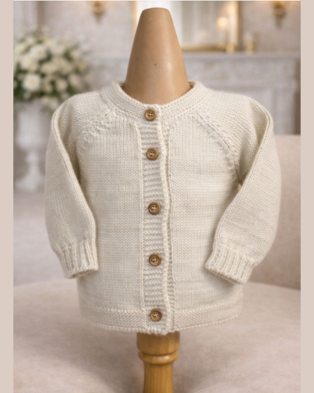 Kantur - Cardigan fatto a mano in baby alpaca 100%