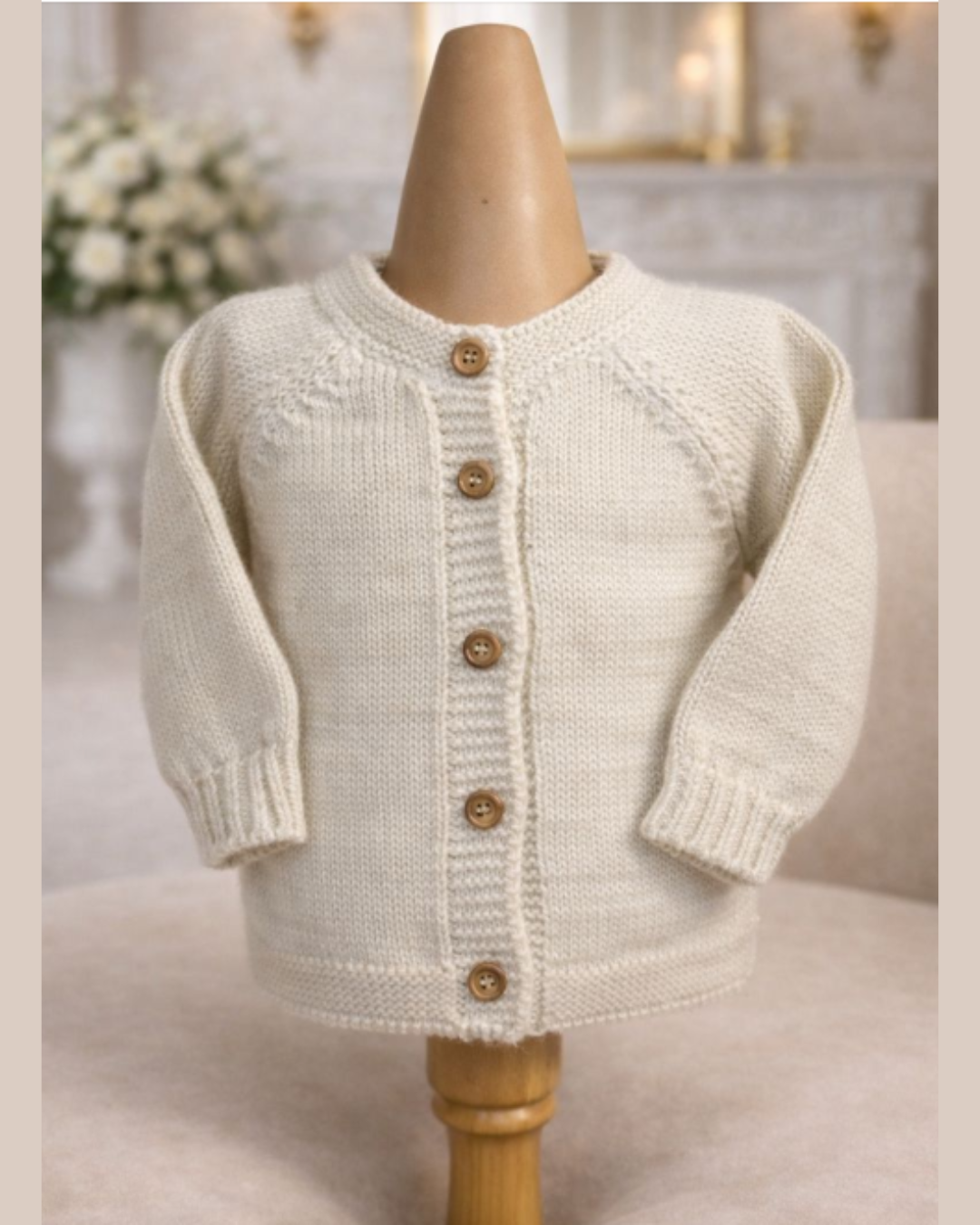 Kantur - Cardigan fatto a mano in baby alpaca 100%